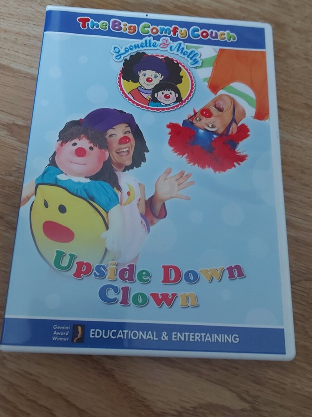 The big comfy couch, upside down clown